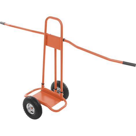 Diable pour Panneau Chariot de Transport Capacité de Charge 220 KG avec 4 Roues à Bandage Plein Chariot Amovible pour Le Transport de Panneaux, Fenêtres (orange) (1/5)