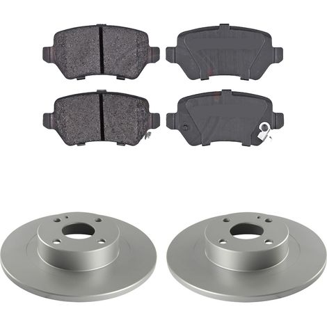 KIT FRENI POSTERIORI compatibile con OPEL CORSA C (X01) - DISCHI + PASTIGLIE OEM: P 59 038 / A32-40008 /SOSTITUZIONE DIRETTA/BASSA POLVERE/SILENZIOSO