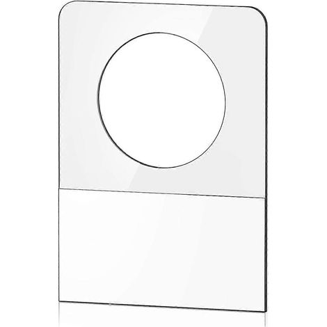 Étiquettes adhésives transparentes à trou rond, languettes de suspension en plastique autocollantes (1/5)
