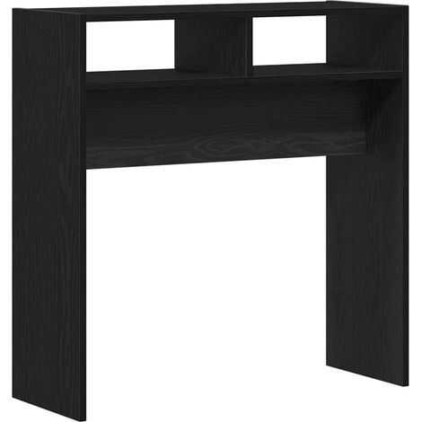 Maison Exclusive - Tavolo consolle Rovere Nero 78 x 30 x 80 cm Legno multistrato