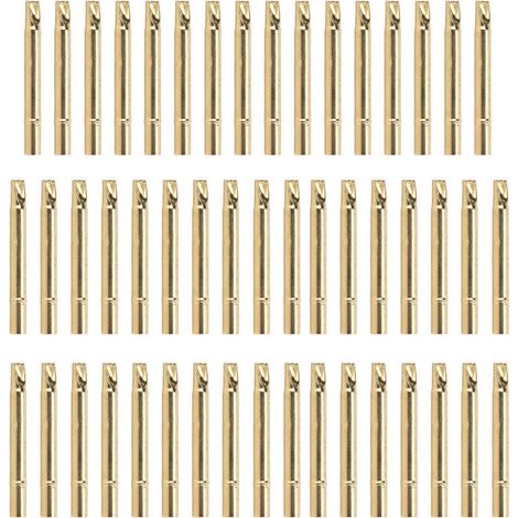 Capuchon d'Aiguille de Test en Laiton Doré UB189‑4S, Diamètre 3.55mm, Longueur 34mm (1/5)