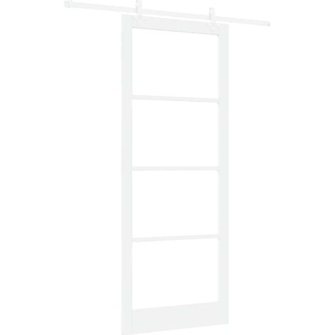 Maison Exclusive - Schiebetür Weiß 93 x 232 cm Massivholz Kiefer