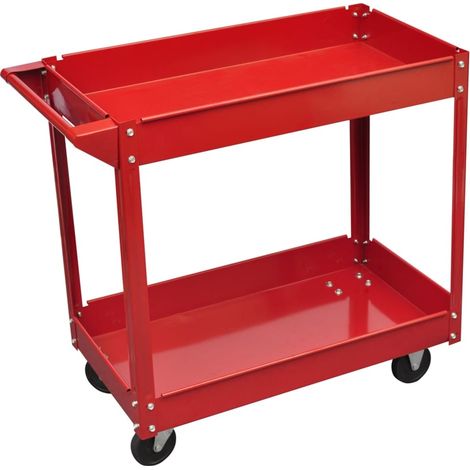 Carrito de herramientas de taller rojo 100 kg