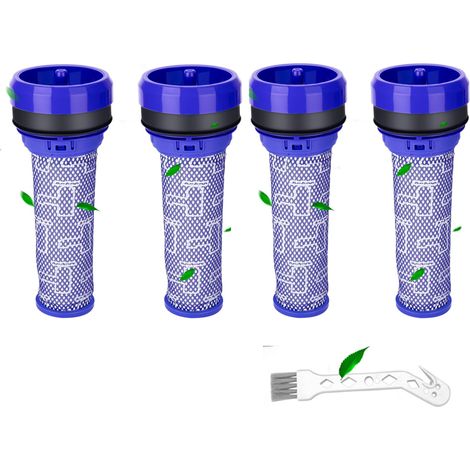 Lot de 4 Filtres Pré-Moteur pour Aspirateur Dyson DC37 DC33C DC39 DC28C DC53 92341301, lavables Pre Motor Filtres pour aspirateur Dyson, 4 filtres et 1 outil de nettoyage(DC39) (1/4)