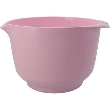 Bol mélangeur et de service, rose en soie, 22 × 26 × 15 cm – 4 l, PET recyclable, résistant aux rayures, passe au lave-vaisselle et au micro-ondes (1/2)