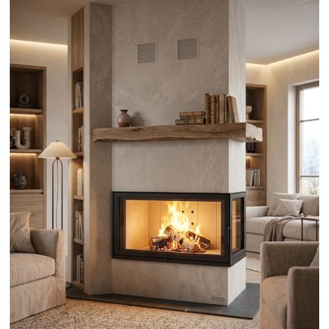 Insert de cheminée Kominek 13KW 128cm x 106cm (1/2)