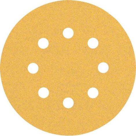 2608900911 - KIT 50 FOGLI BOSCH C470 , D.125mm P.100 8 FORI EXPERT for LEGNO+VERNICE (1/4)