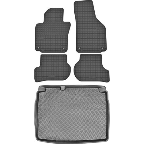 Ensemble de tapis de sol en caoutchouc pour Volkswagen Golf VI Hatchback (2005-2013) + tapis de coffre (1/5)
