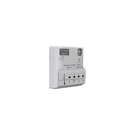 Delta Dore – Récepteur radio filaire 1 voie d'éclairage avec minuterie 30s-60min – Compatible éclairages dimmables – Installation simplifiée