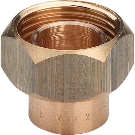Viega Racor de conexión, d 12mm, G 1/2 Bronce rojo Modelo 94384G, 136666