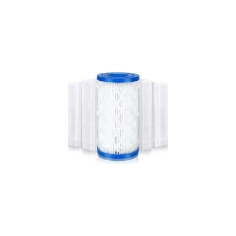 Lot de 5 cartouches filtrantes pour piscine - Filtre spa - Pour pompe de filtration Intex Bestway - Accessoires de type A et C (1/4)