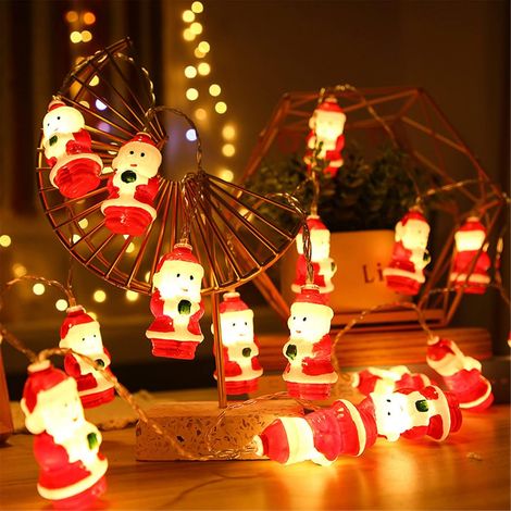 LED Weihnachts Lichterkette 3M 20LED, Weihnachtsmann 2 – für festliche Weihnachtsstimmung zu Hause (1/5)