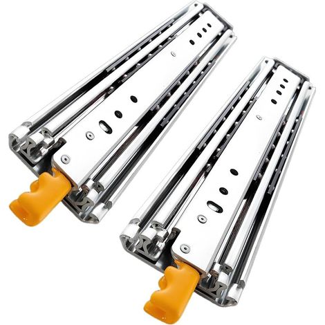 Glissières de tiroir robustes avec verrou, rails à montage latéral 10 (1/5)