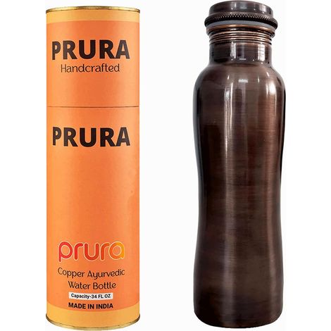 Sea Creature Bouteille d'eau en cuivre imprimé de 946 ml - Anti-fuite - Récipient en cuivre ayurvédique pour le sport, la gym, l'extérieur, le yoga, le bureau (1/5)