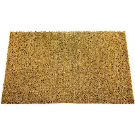 Tappetino raschietto in cocco naturale tinta unita 33 x 60 cm SANS MARQUE