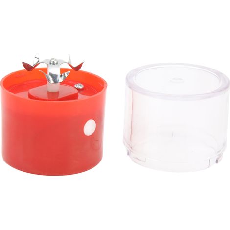 Broyeur à épices électrique à lames en acier inoxydable, rechargeable par USB, portable, pour épices, herbes et cigarettes (rouge). (1/5)