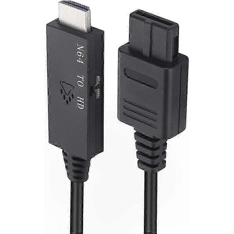 HDMI-Adapter für Retro-Konsolen, Plug-and-Play-Konverter kompatibel mit SNES, N64, NGC, SFC, klassischen Spielen, hochauflösender Ausgang, Kabel im Lieferumfang enthalten, kompaktes Gehäuse. (1/5)