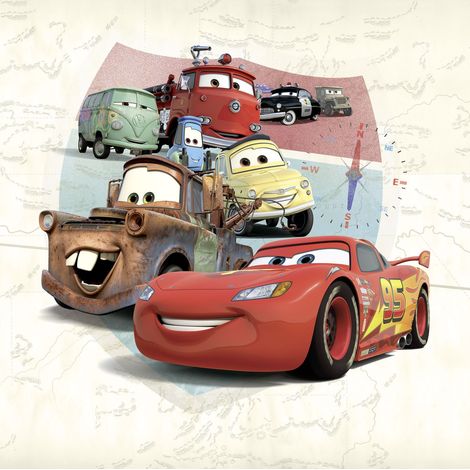 papier peint panoramique Cars multicolore - Komar (1/5)
