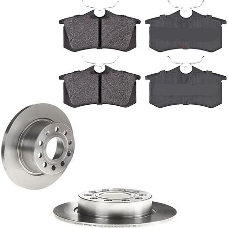 KIT FRENI POSTERIORI compatibile con VW BEETLE (5C1,5C2) - DISCHI + PASTIGLIE OEM: P 85 020 , P 85 114 , P 85 135 / 17520 , 18117 /SOSTITUZIONE DIRETTA/BASSA POLVERE/SILENZIOSO (1/5)