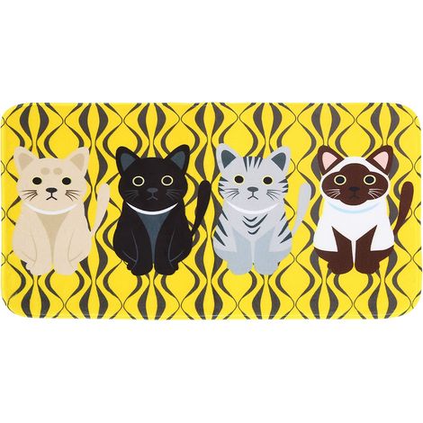 Tapis De Bain Et Cuisine 80x50cm Antiderapant En Polyester Lavable Pour Salle De Bain Et Cuisine - 1 Piece (1/5)