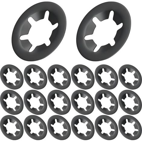 20 Pièces Rondelle, Rondelle de Blocage, 3mm I.D, 10mm O.D Rondelles Internes, Rondelles À Verrouillage pour Machines et Equipement (1/5)
