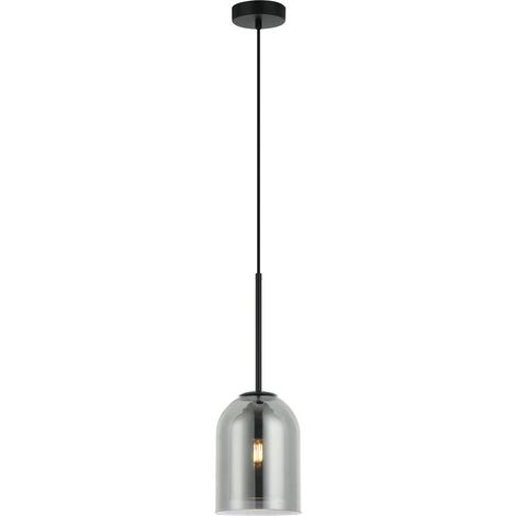 Lampada a sospensione Elaris nera vetro fumé E27 Light Prestige (1/4)