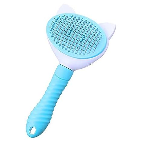 Brosse pour chat Peigne pour chat Auto-nettoyant - Brosse de toilettage pour chien et chat Peigne à nœud Bain pour chien Fournitures de nettoyage pour animaux de compagnie