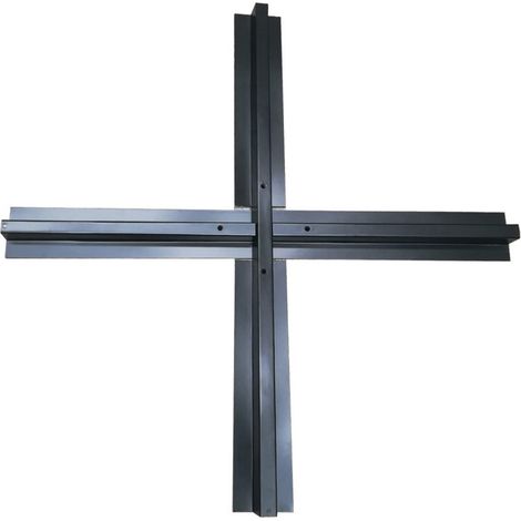Idroweb – Socle transversal 93x93 mm pour parasol Aster 3x4 m – Pied en acier – Résistant aux intempéries – Pour sols durs et meubles de jardin (1/2)