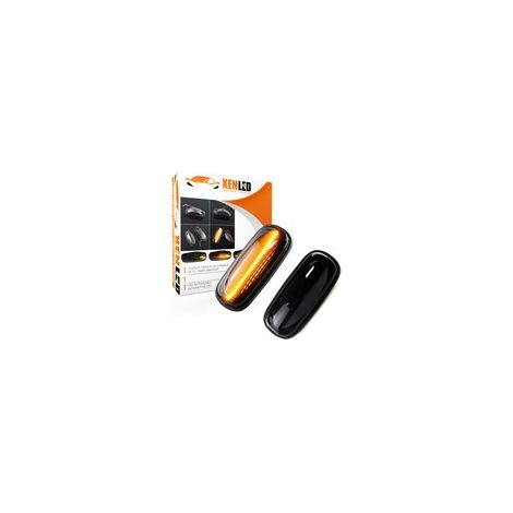Répétiteurs latéraux LED dynamiques Land Rover Discovery, Freelander et Defender - Version Fumée - la paire - Homologué ECE (1/5)