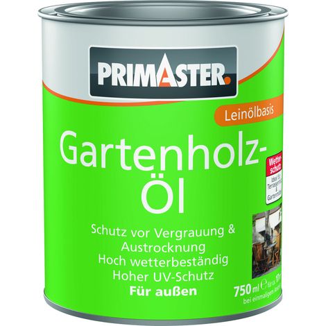 Primaster Gartenholzöl 750 ml bangkirai Holzschutzmittel