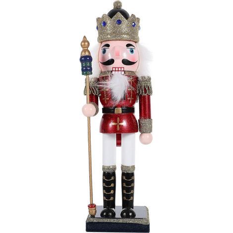 Weihnachtsfigur: Nussknacker, Holzsoldat, Nussknacker-Dekoration – 26,5 x 8 cm (1/4)
