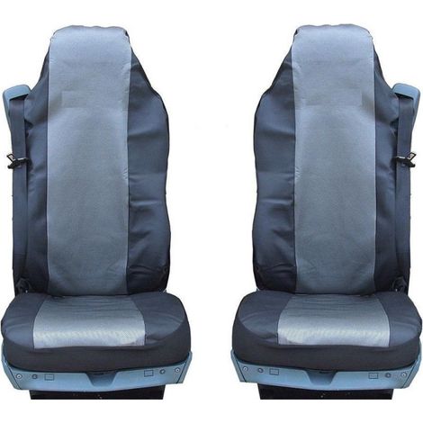 Sitzbezug/Sitzpolsterung aus Stoff und Leder für MAN GA, TGL, TGX, TGS, grau