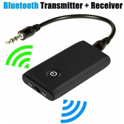 Transmetteur Bluetooth 5.0 – Adaptateur 2 en 1 sans fil 3.5mm – Faible latence APTX – Connexion rapide pour TV et audio (1/4)