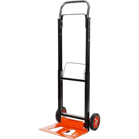Chariot diable pliant Charge 90 kg BLACK & DECKER Compact et Léger Chariot à roues Manutention Déménagement Stockage