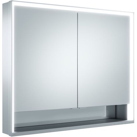 KEUCO Royal Lumos Spiegelschrank Wandvorbau 2-türig, kurze Tür,