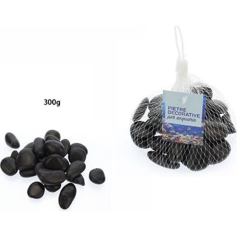 Galets Décoratifs Noirs Pour Aquarium 300gr Plantes De Jardin Décoration 70252