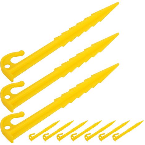 Picchetti per tenda, picchetti in plastica per campeggio, 10 pezzi, resistenti. (1/5)