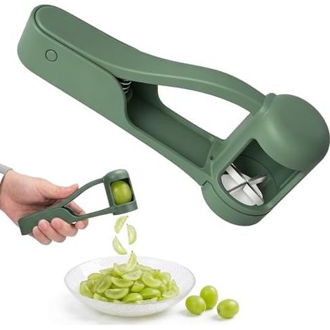 Coupe-raisins, coupe-fruits, coupe-raisins pour tout-petits, éplucheur de fruits, coupe-tomates cerises et fraises, ustensiles de cuisine, outil de décoration de gâteaux (1/5)