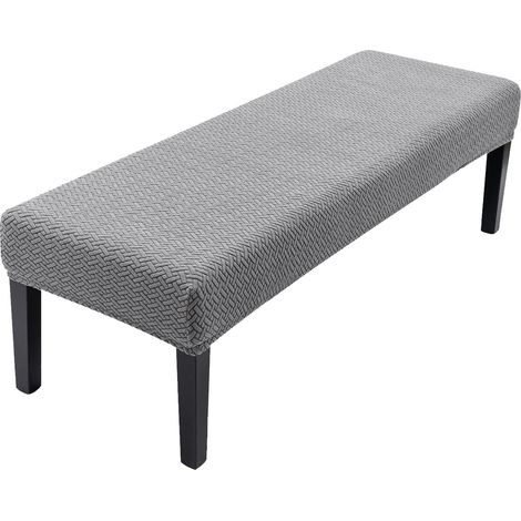 Housse extensible pour banc de salle à manger, housse de banc anti-poussière amovible et lavable, style 1