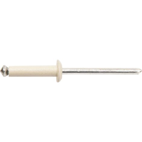Lot de 50 rivets éclatés blancs GOSTAR TRS standard DEGOMETAL - 4 x 16 mm