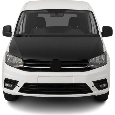 Protège Capot pour VW Caddy 2010 à 2015, Bra de Capot Protection, Noir (1/4)