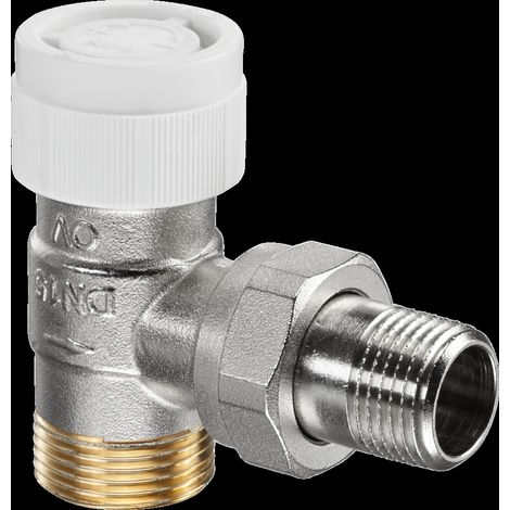 OVENTROP Robinet thermostatique AV 9 Équerre DN 15, G 3/4 AG x R 1/2, PN 10, 1183747