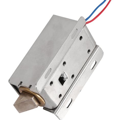 12-V-Gleichstrom-Elektromagnetschloss, kleine Baugröße, für Schaltschränke und Schubladen (1/5)