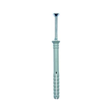 Sud Bois – Lot de 100 chevilles à frapper 8x100 mm – Fixation pour terrasse bois – Électro-zinguées pour béton – Tête fraisée pour lambourdes