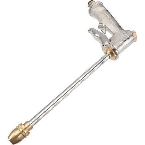 Washing Nozzle Multi-Purpose Tool for Car Use Long Nozzle Silver (1/5)