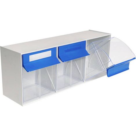 Hünersdorff 460304 Cassetta impilabile da magazzino MultiStore (L x L x A) 198 x 601 x 238 mm Grigio luminescente 1 pz. (1/3)