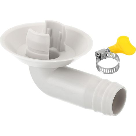 18mm Connecteur de Tuyau de Vidange de Climatiseur, 1 Pcs Connecteur de Vidange Universel avec Cerceau de Serrage pour Robinet D'Unité Ac à Fenêtre Mini-Fendue, Modèle Blanc 7 (1/5)