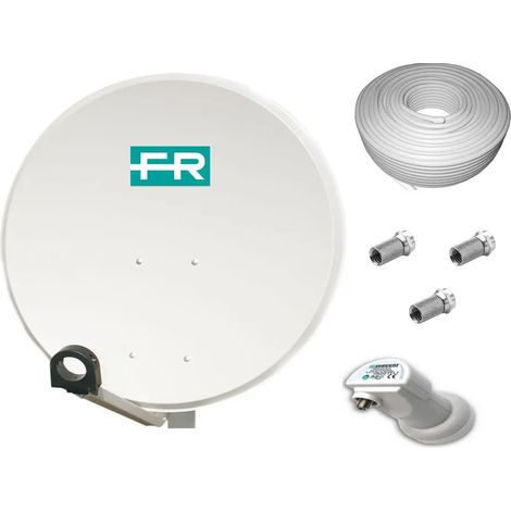 Kit Antenna parabolica Fracarro completa con cavo e spinotti