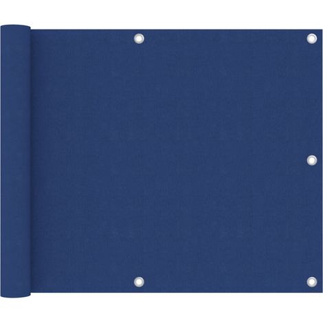 Paravent de balcon bleu, 75 x 300 cm, tissu Oxford