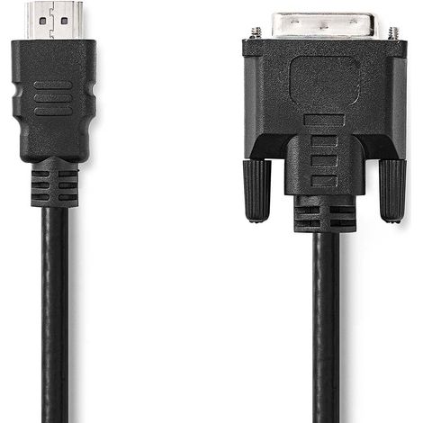 Hdmi cable hdmi connector dvi d 241 pin male 1080p nickel plated 300 m straight pvc black label